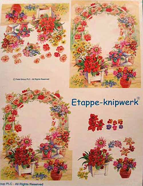 3D card Etappe knipwerk